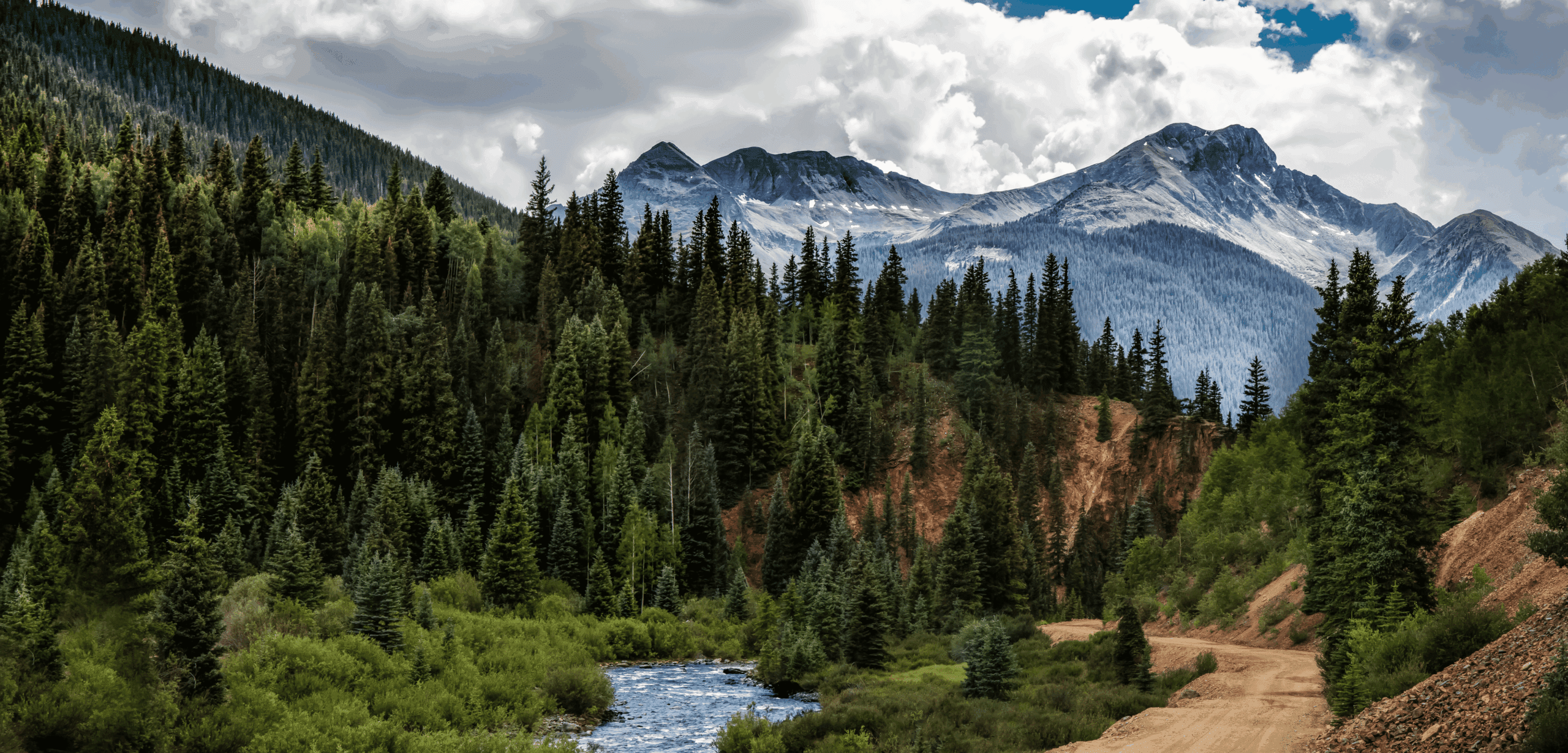 Scenic view Colorado mountains