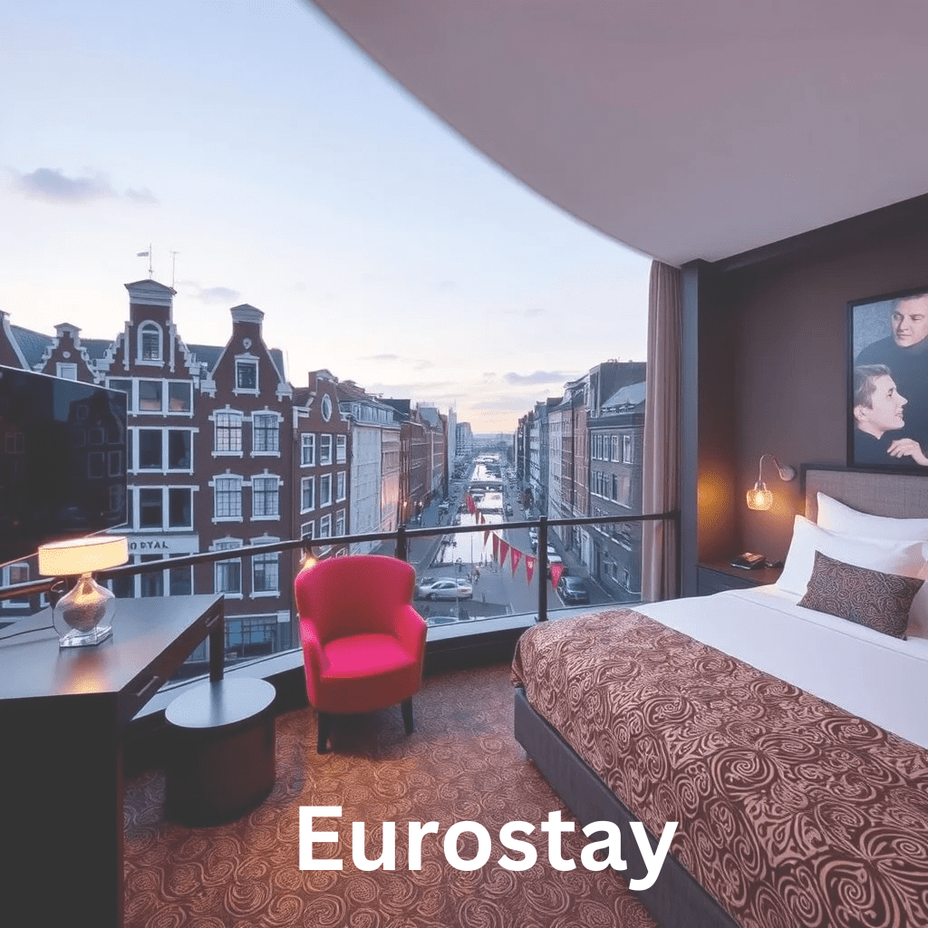 European hotels with a view of the city.