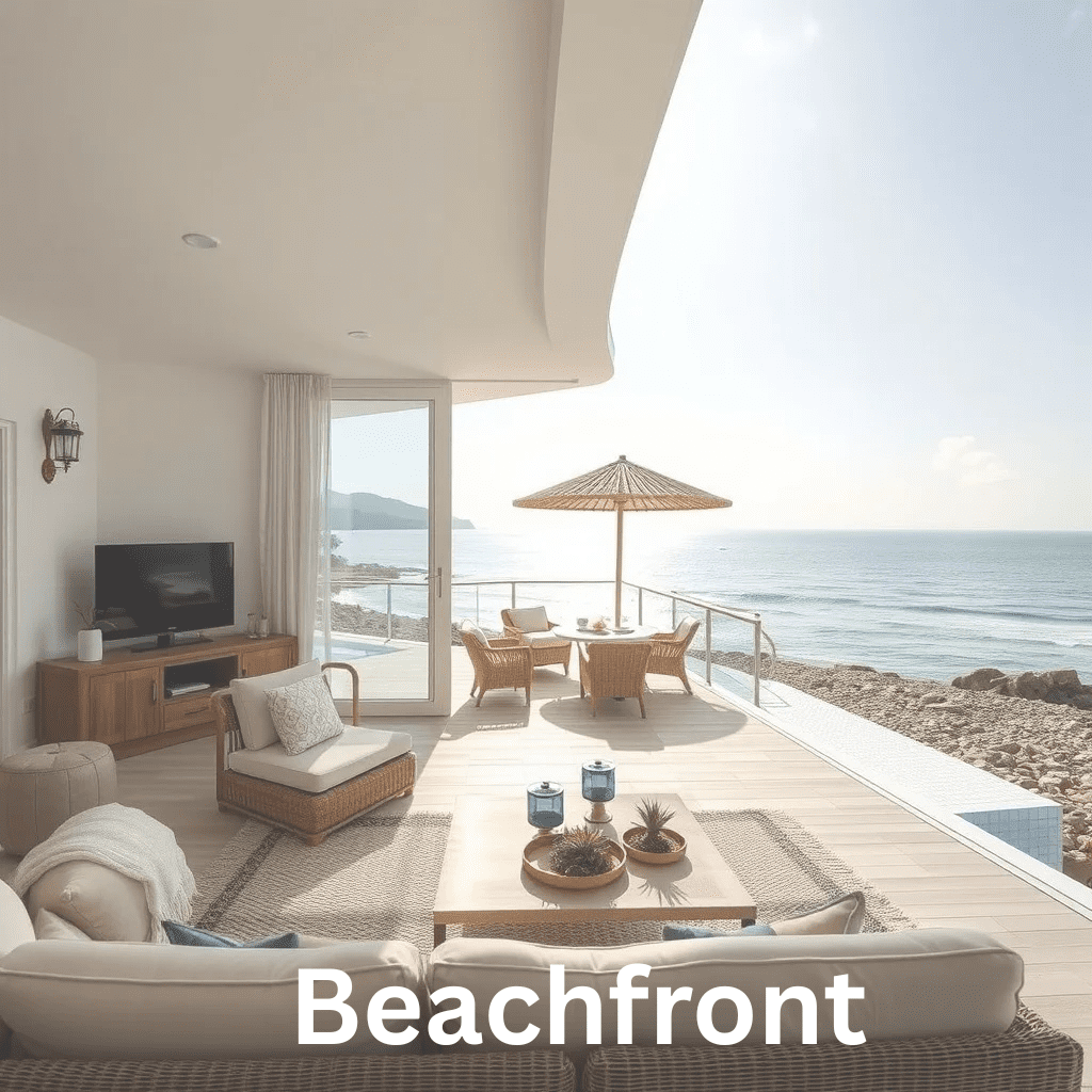 Beachfront vacation home