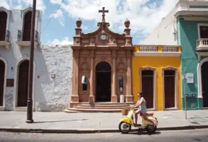 Colorful buildings in Cartagena Columbia