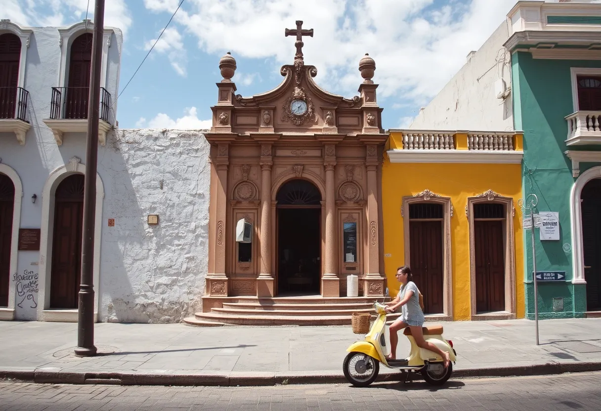 Colorful buildings in Cartagena Columbia