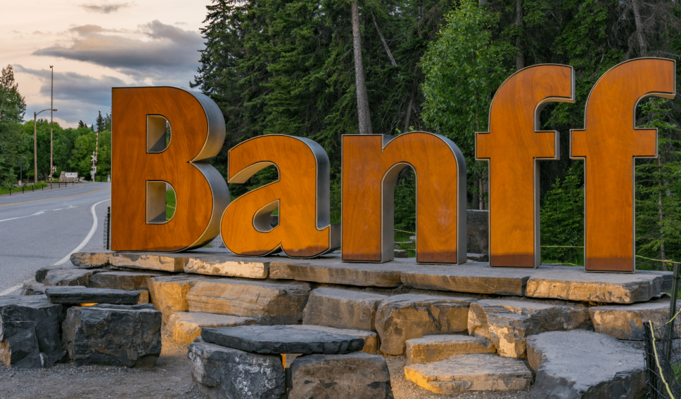 wooden sculpture of Banff