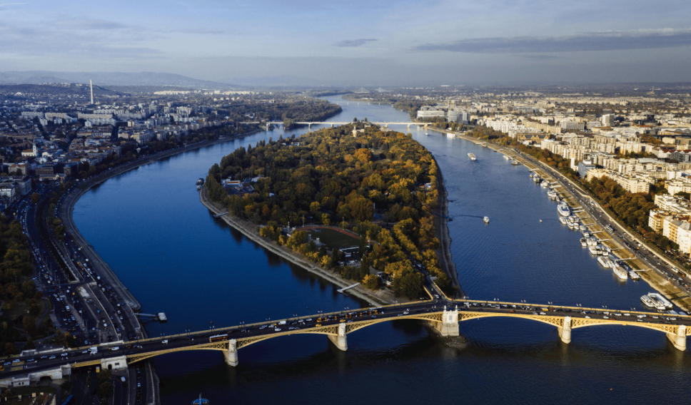 Aerial View of Margaret Island