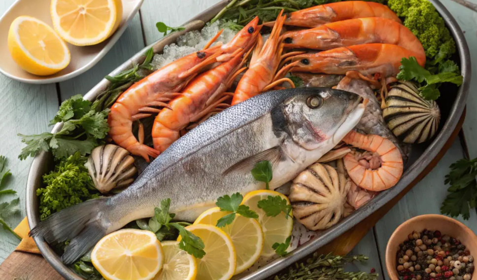 Seafood dish in Australia restaurant