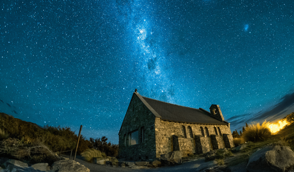 Night landscape view of Tekapo, New Zealand