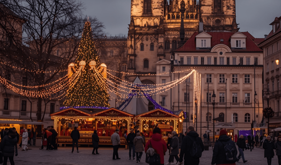 Christmas market in Prague