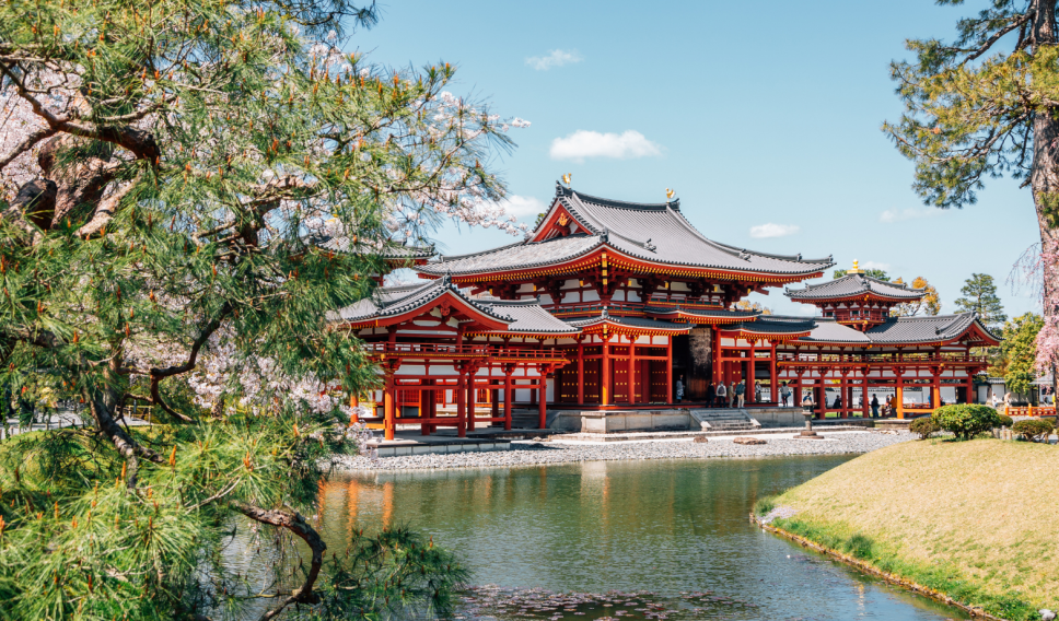 Byodo-in Temple at Spring in Uji, Kyoto, Japan / Sanga Park