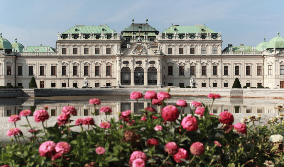 Romantic view of Belvedere, Vienna
