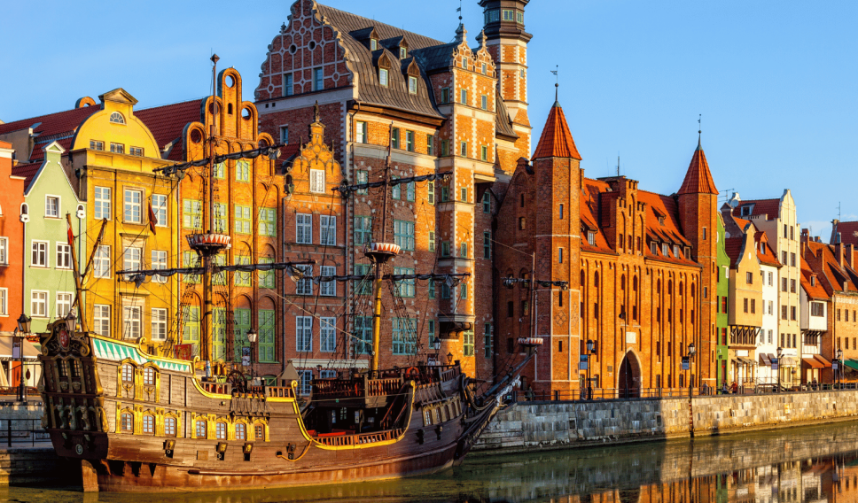 The Gdansk Old Town harbor
