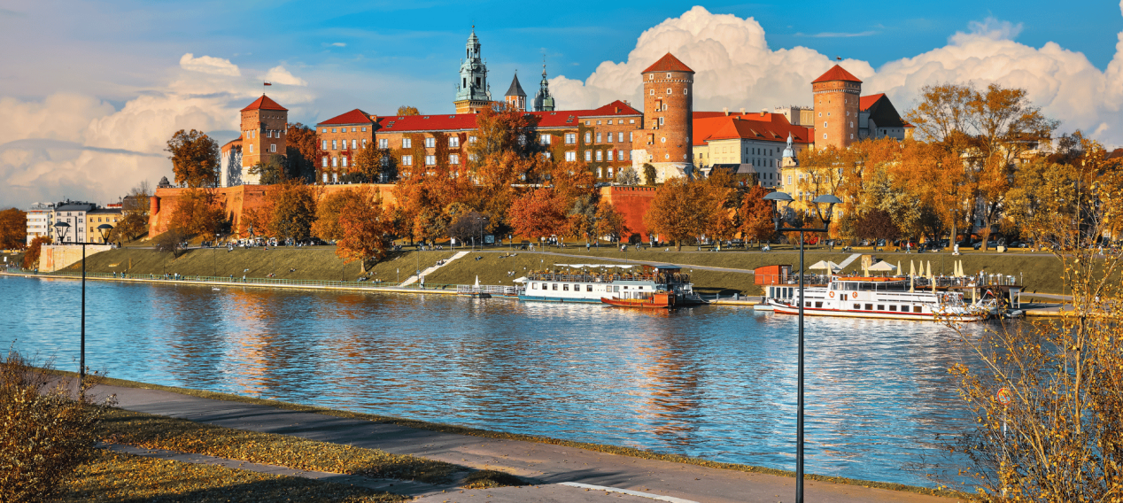 Wawel Castle and Vistula River