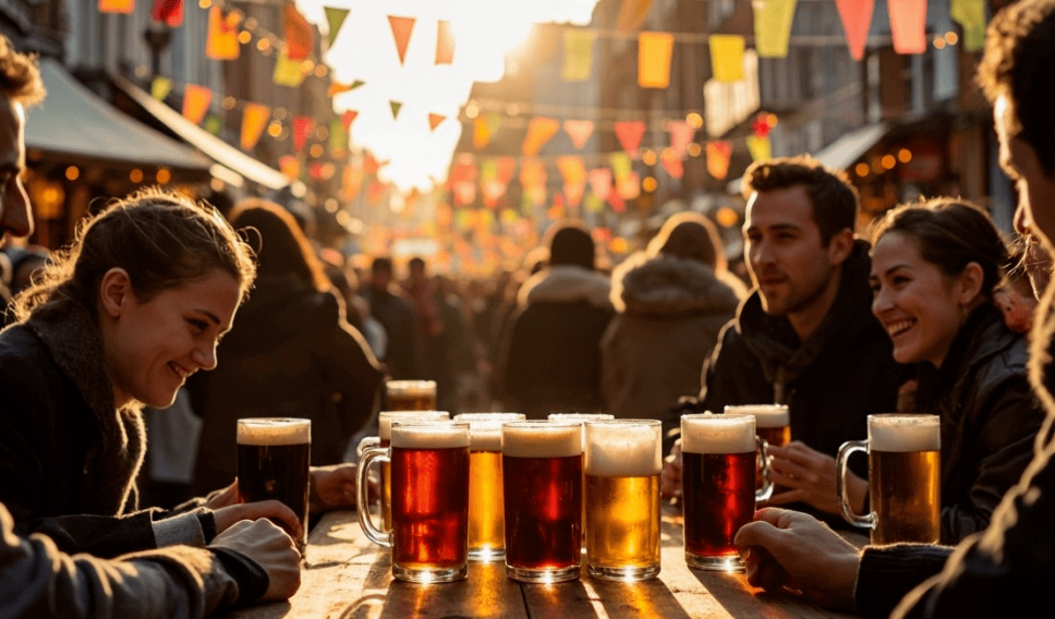 Beer tasting in Belgium