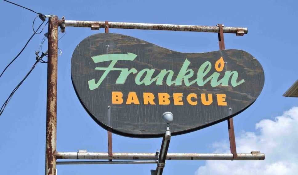 Franklin Barbecue Sign in Austin Texas