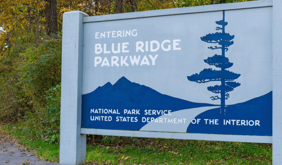 Blue Ridge Parkway Entrance Sign
