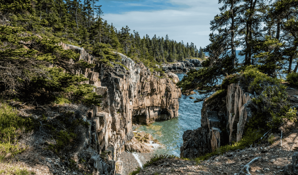 Landscape view of Acadia National Park
