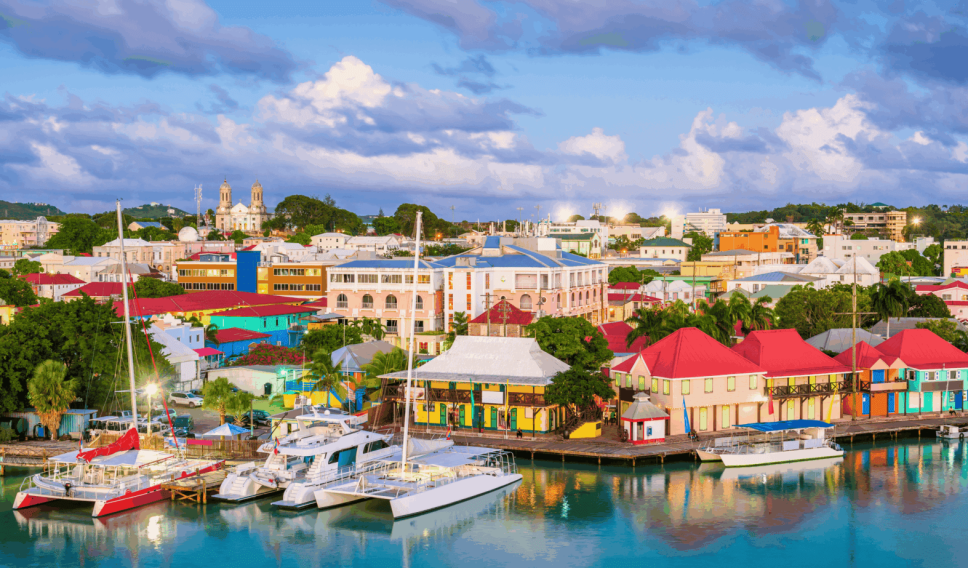 St. John's Antigua, skyline on Redcliff Quay