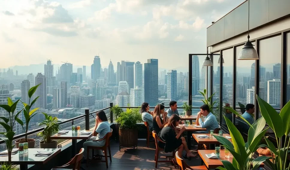 Cafe terrace in thailand