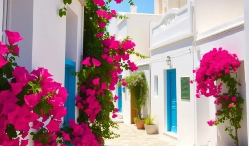 A street in Santorini Greece