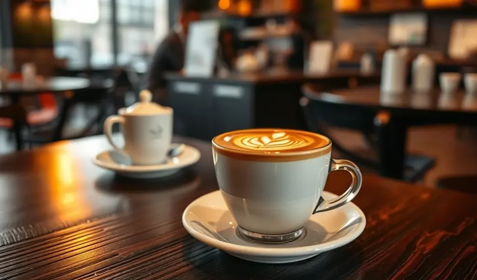 Latte in a Thailand cafe