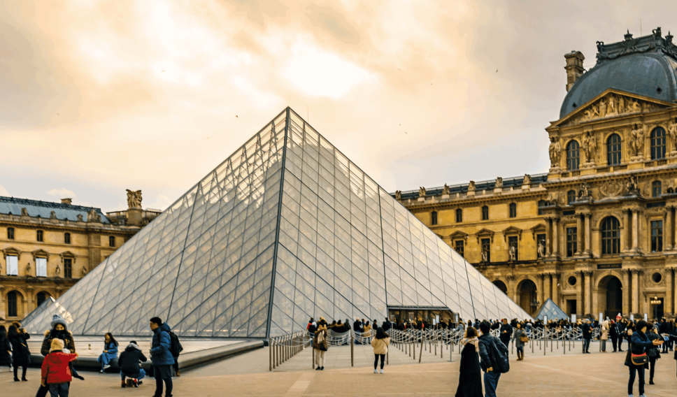 The Lourve in Paris France